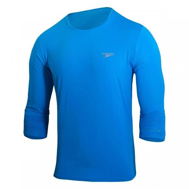Camiseta Manga Longa Speedo UV Protection - Masculino - Foto 1