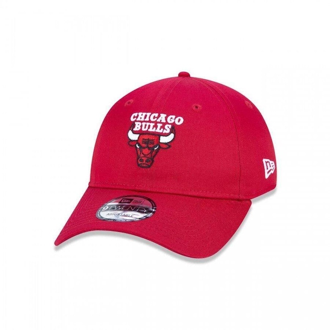 Boné New Era Aba Curva 9Twenty Ajustável Nba Chicago Bulls - Strapback - Adulto - Foto 1