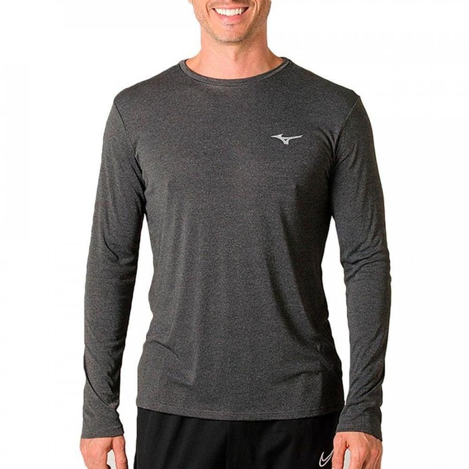 Camiseta Manga Longa Mizuno Soul Fit - Adulto - Foto 1