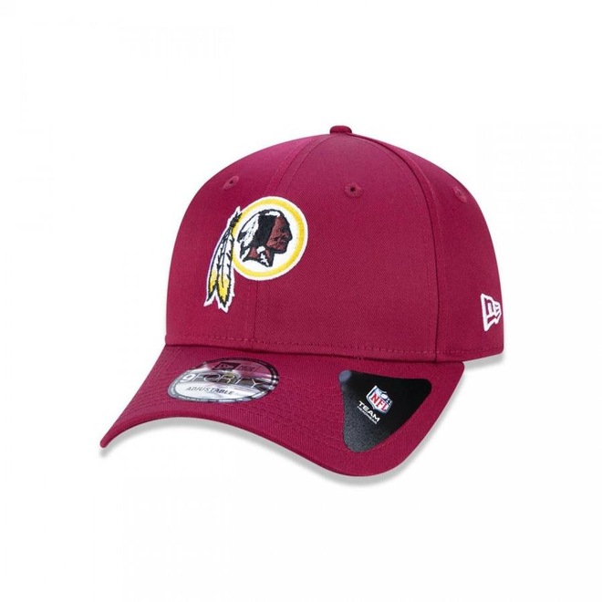 Boné Aba Curva New Era 9Forty NFL Washington Redskins Basic Escuro - Ajustável - Snapback - Adulto - Foto 1