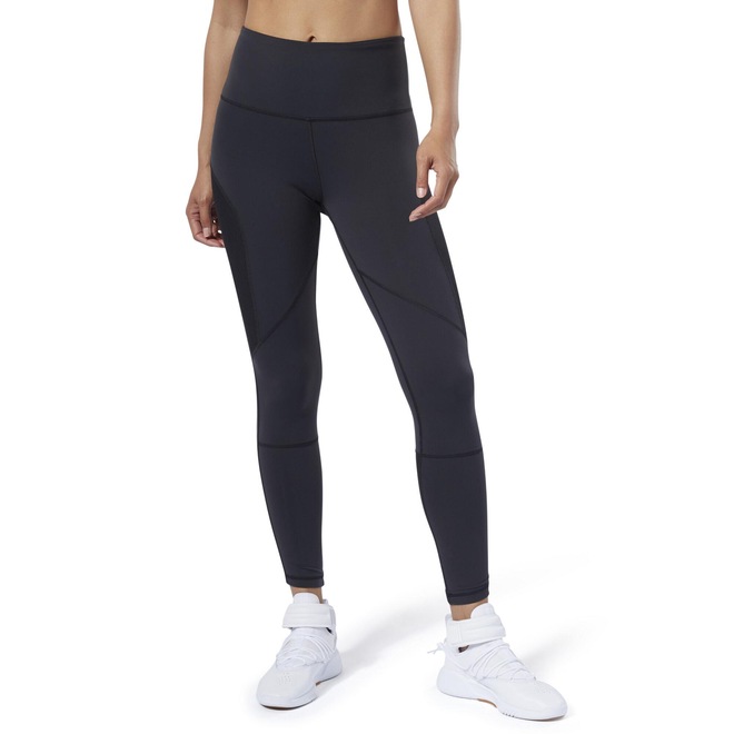 Calça Legging Reebok Treino Cós Alto Speedwick - Feminino - Foto 1
