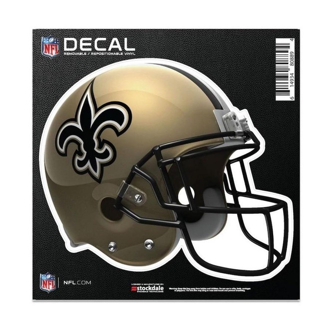 Adesivo All Surface Capacete NFL New Orleans Saints - Foto 1