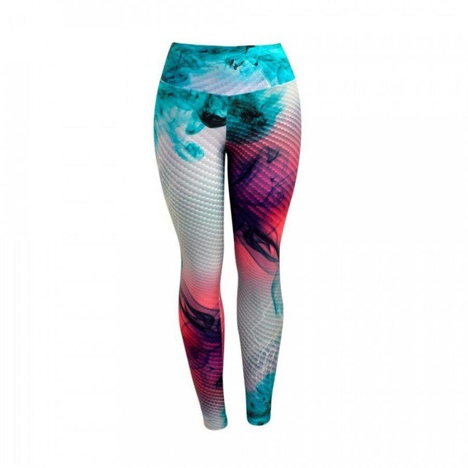 Calça Legging Luasal Estampada Cintura Alta Fitness Casual - Feminina - Foto 1