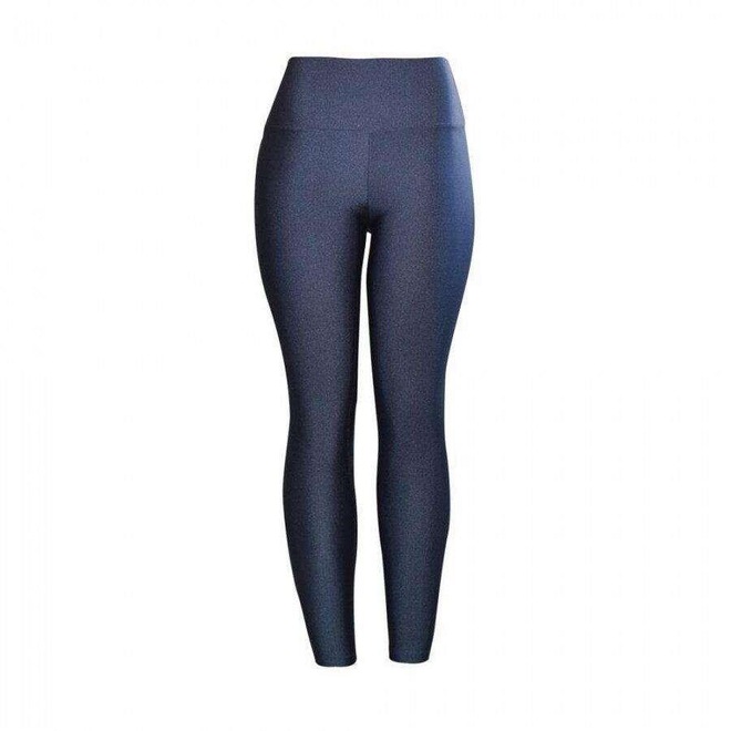 Calça Legging Luasal Lisa Cintura Alta Fitness Casual - Feminina - Foto 1
