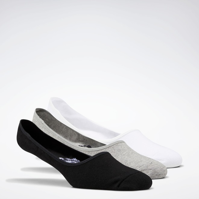 Kit de Meias Reebok Invisível Active Foundation - 3 Pares - Adulto - Foto 1