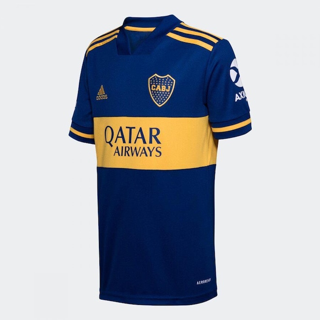 Camisa Boca Juniors I adidas - Infantil - Foto 1