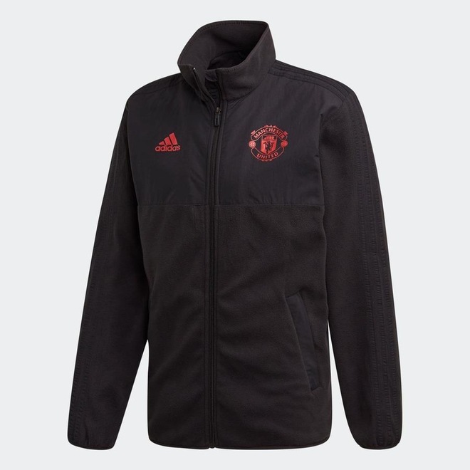 Jaqueta Fleece Manchester United adidas Especial da Temporada - Masculina - Foto 1