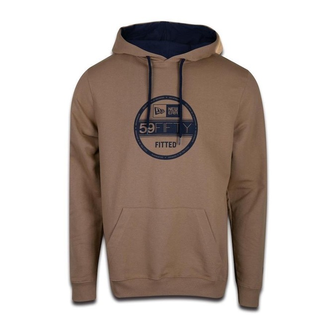 Blusão de Moletom Canguru Fechado New Era Ne Brasil - Masculino - Foto 1