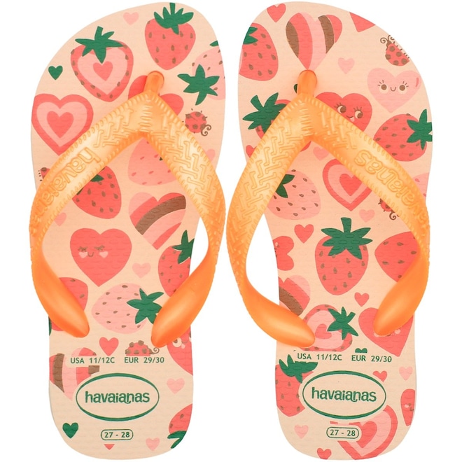 Chinelo Havaianas Kids Flores - Infantil - Foto 1