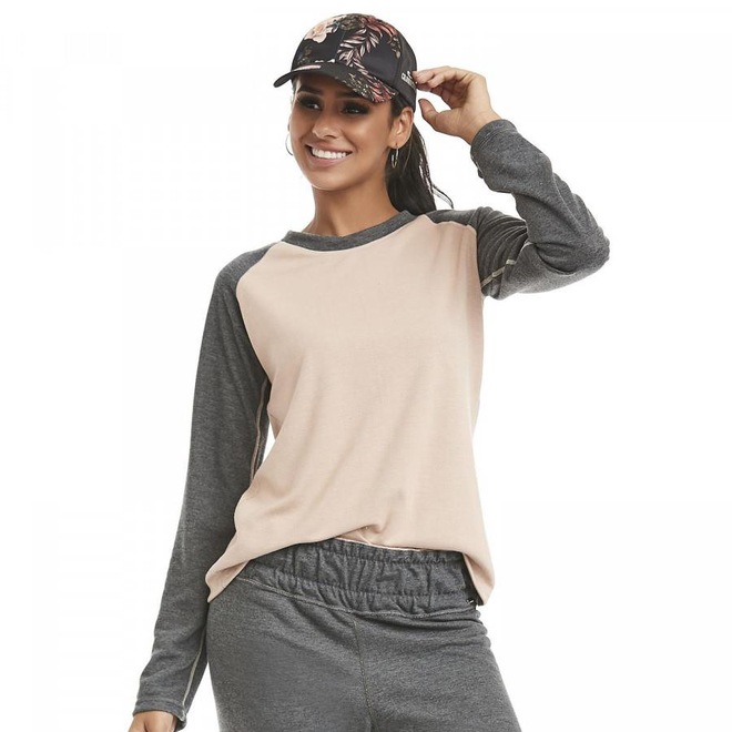 Camiseta Manga Longa Caju Brasil Pretty - Adulto - Foto 1