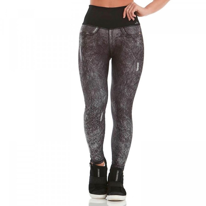 Calça Legging Caju Brasil Jeans Double Face Venture - Adulto - Foto 1