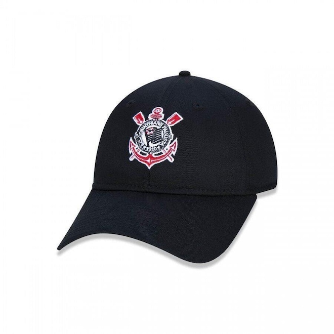 Boné Aba Curva New Era 9Twenty Corinthians Futebol - Strapback - Adulto - Foto 1
