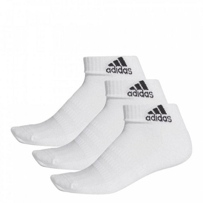 Meias adidas Cano Baixo Cushioned Ankle - 3 Pares - Adulto - Foto 1