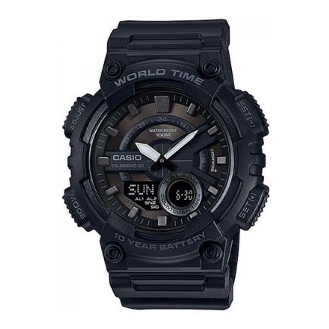 Relógio Anadigital Casio Standard AEQ-110W-1BVDF - Masculino - Foto 1