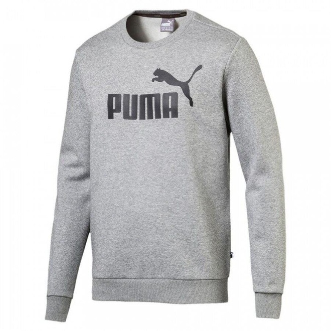 Blusão de Moletom Puma Ess Logo Crew Sweat FL Big Logo - Masculino - Foto 1