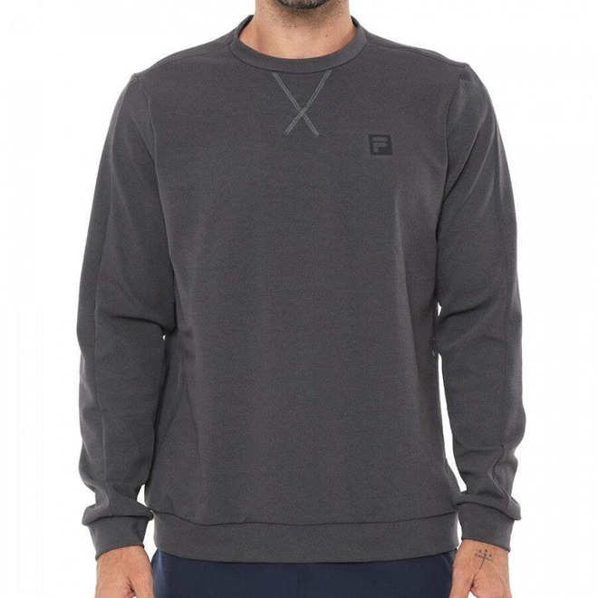 Blusão de Moletom sem Capuz Casual Fila Byway - Masculino - Foto 1