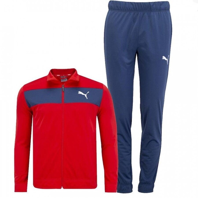Agasalho Puma Techstripe Tricot Suit - Masculino - Foto 1