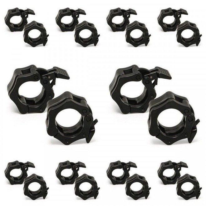 Presilha para Barra Olimpica Yangfit Lock Jaw - 10 Pares - Foto 1