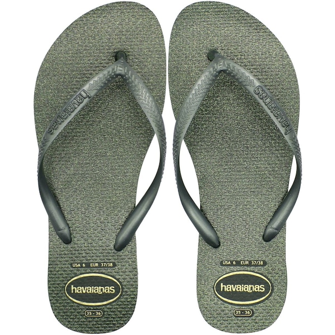 Chinelo Havaianas Slim Gloss - Feminino - Foto 1