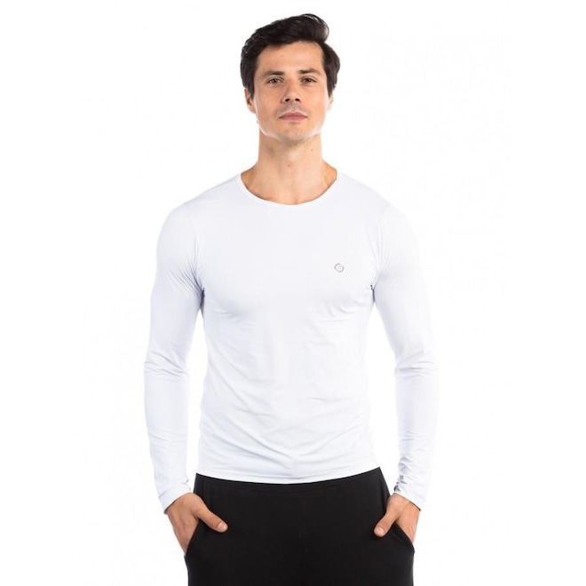 Camisa Segunda Pele Manga Longa Extreme UV Proteção Solar ICE - Masculina - Foto 1