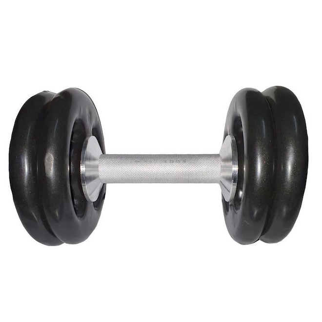 Dumbbell Ibj Plastificado - 18Kg - Foto 1