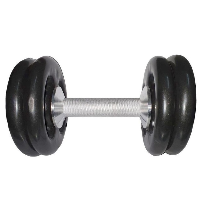 Dumbbell Ibj Plastificado - 16Kg - Foto 1