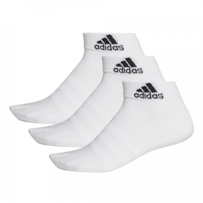 Kit de Meias Cano Curto adidas Light Ank com 3 Pares - 38 a 40 - Feminino - Foto 1