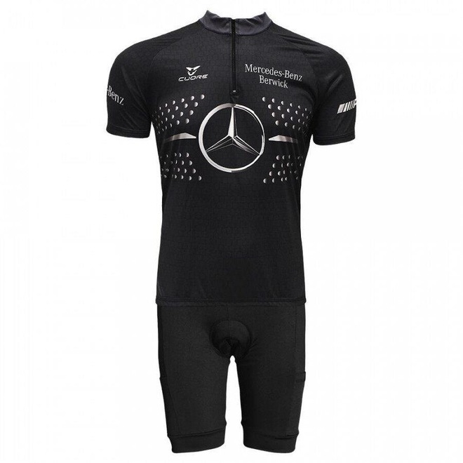 Conjunto de Ciclismo Befast Mercedez-Benz com Bermuda e Camisa - Masculino - Foto 1