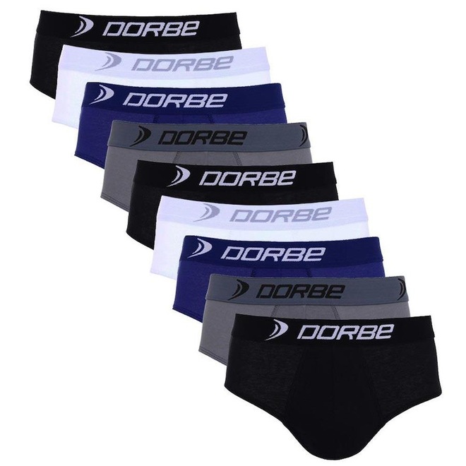 Kit de Cueca Slip Dorbe com 9 unidades - Adulto - Foto 1
