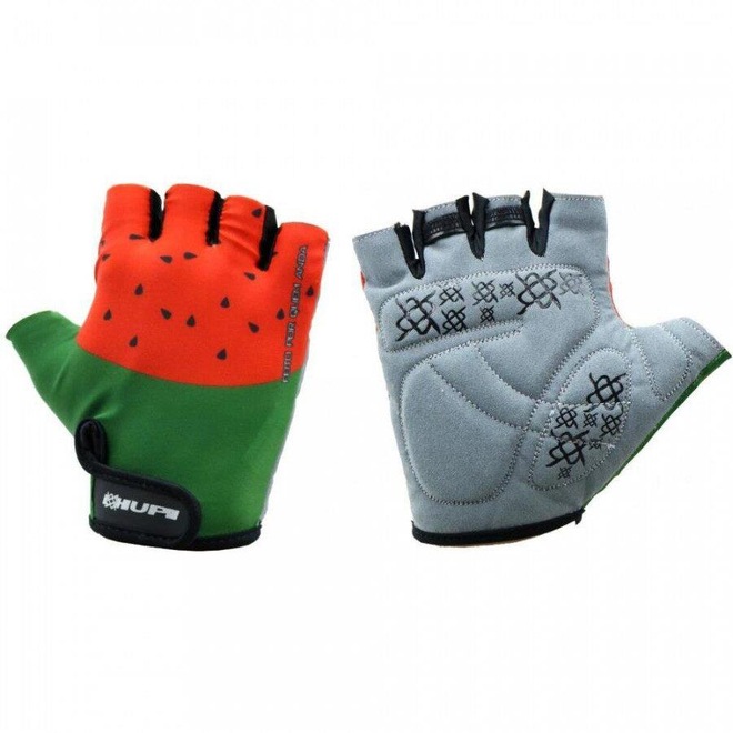 Luvas de Ciclismo Hupi Eco Dedo Curto Melancia - Adulto - Foto 1