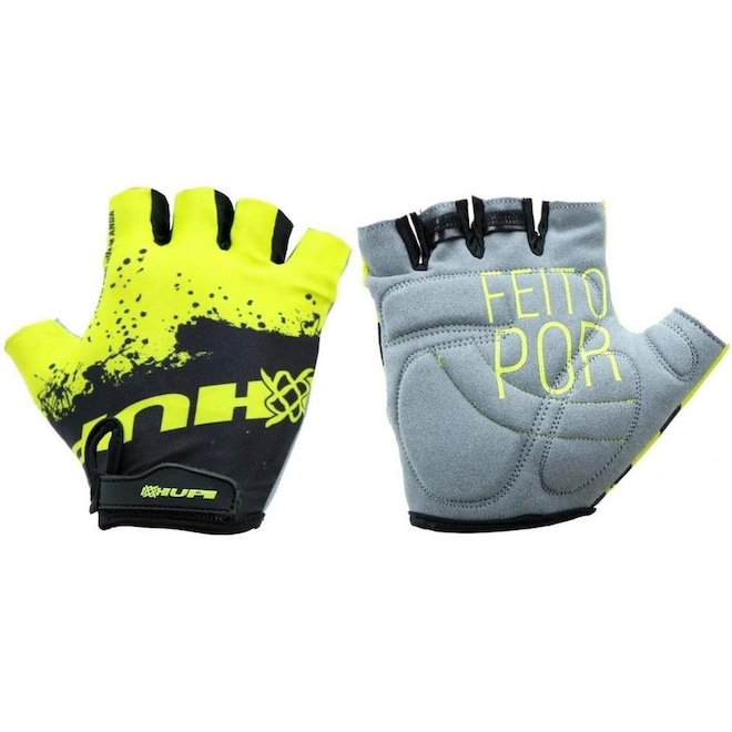 Luva de Ciclismo HUPI Eco Dedo Curto Splash - Adulto - Foto 1