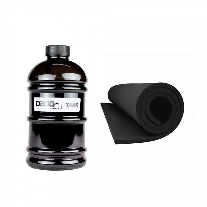 Kit de Garrafas Galão de Água Dagg Tank - 2,2 Litros + Tapete Yoga Pilates Resistente - Foto 1