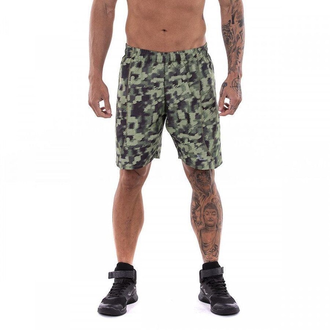 Shorts Everlast Workout Camuflado - Masculino - Foto 1