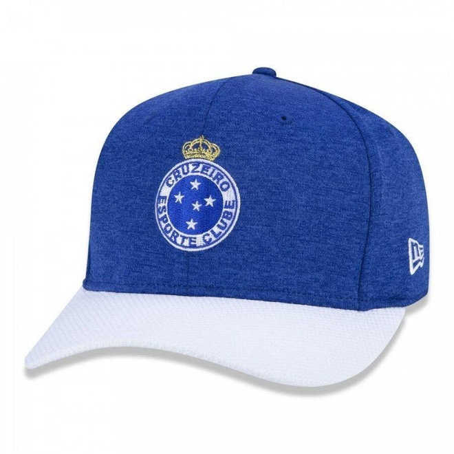 Boné Aba Curva New Era 9Fifty Futebol Cruzeiro - Stretch Snap - Adulto - Foto 1