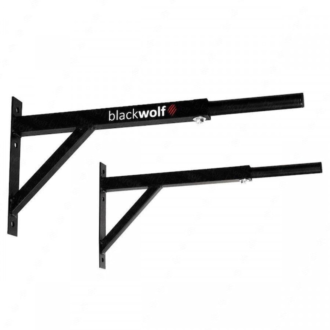 Barra Paralela Fixa Blackwolf Dip de Parede Crossfit Musculação Passantes - Foto 1