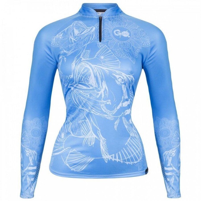 Camiseta Manga Longa de Pesca Go Fisher Tucunaré Açu GOG07 - Feminina - Foto 1