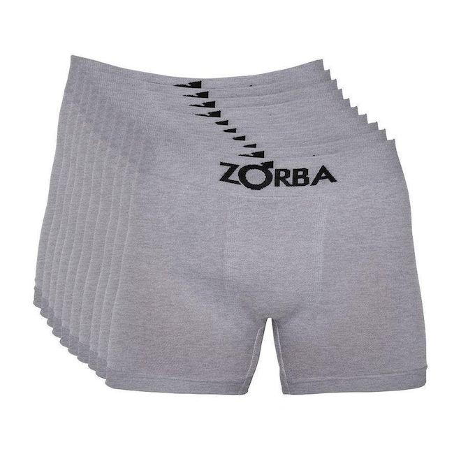 Kit de Cuecas Boxer Zorba Sem Costura 781 - 10 Unidades - Adulto - Foto 1