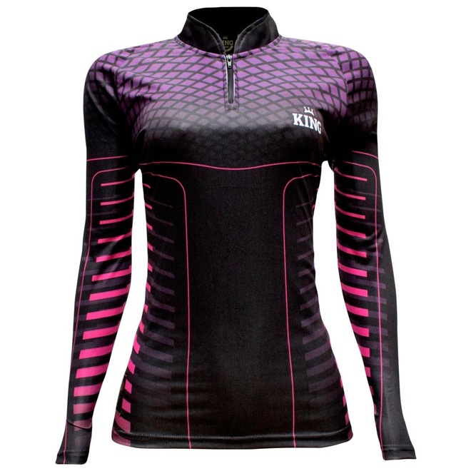 Camiseta Manga Longa De Pesca Sublimada King Brasil Sport01 - Feminina - Foto 1