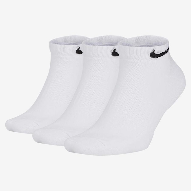 Kit de Meias Nike Everyday Cushion Cano Baixo com 3 Pares - Adulto - Foto 1
