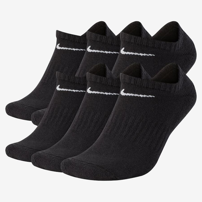 Meias Soquete Nike Everyday Cushioned - 6 Pares - Foto 1