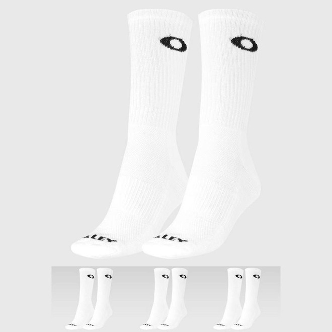Kit de Meias Cano Alto Oakley Essential Crew Sock - Adulto - 3 Pares - Foto 1