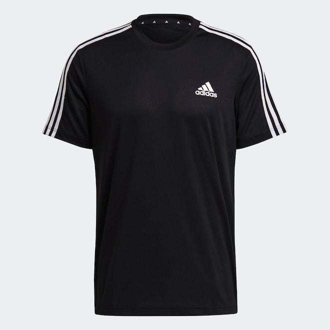 Camiseta adidas Aeroready Designed To Move Sport 3-Stripes - Masculina - Foto 1
