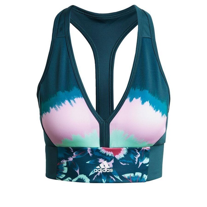 Top Fitness adidas Estampado Farm Rio Aeroready - Adulto - Foto 1
