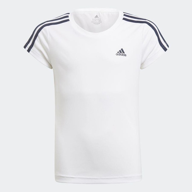 Camiseta adidas Designed 2 Move 3 Stripes - Infantil - Foto 1