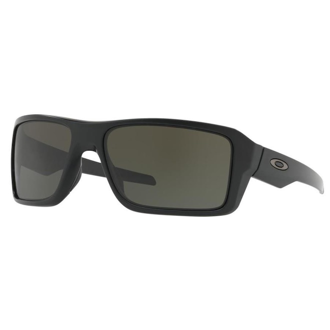 Óculos de Sol Oakley Double Edge Matte Black Lente Dark Grey - Unissex - Foto 1