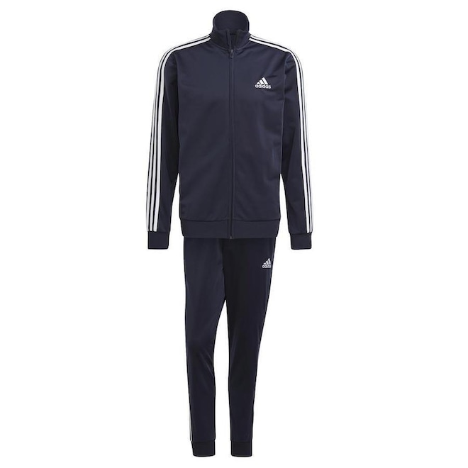 Agasalho adidas Primegreen Essentials 3-Stripes - Masculino - Foto 1