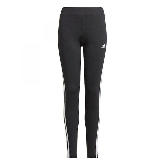 Calça Legging adidas G 3S Tig - Infantil - Foto 1