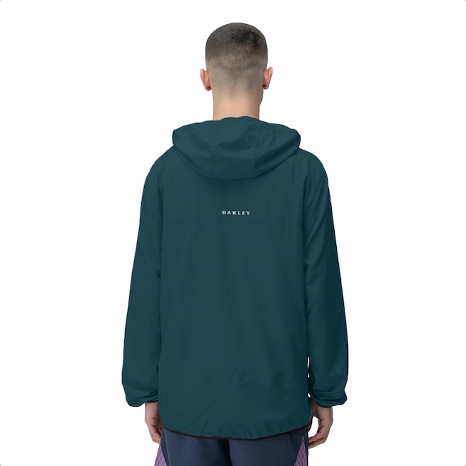 Jaqueta Corta-Vento com Capuz Oakley Windbreaker - Masculina - Foto 1
