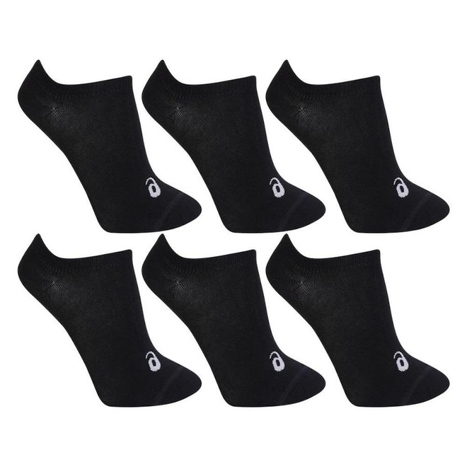 Kit de Meias Cano Curto Asics Performance No Show - 6 Pares - 34 a 39 - Adulto - Foto 1
