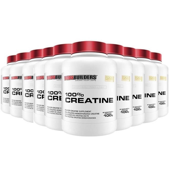 Kit 10x Creatina Bodybuilders - Natural - 100g - Foto 1